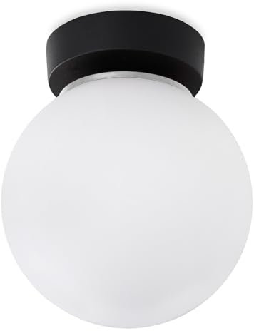 Light-Home Leon Wandlampen Deckenbeleuchtung - Deckenlampe für Wohnzimmer Schlafzimmer und Esszimmer - Moderne Lampen aus Glas - E 14 - Chrom