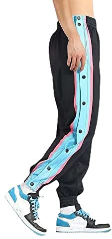 Hauetro Reha Hose Damen Herren Jogginghose seitlich zu öffnen Jogginghose Herren Baumwolle Sporthose Trainingshose mit durchgehendem Reissverschluss Jogginghose Herren Lang