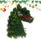 Pferdekopf-Weihnachtskranz, Pferdekopf-,Weihnachten Pferdeköpfe Türkranz | Saisonale Dekoration, Tannenzweige, Weihnachtskranz für den Außenbereich, Türkränze für das Bauernhaus