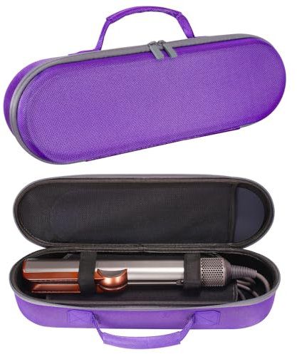 Mumlicha Tasche für Dyson Airstrait Haarglätter, Schutztasche Kompatibel mit Dyson Airstrait Glätteisen Tasche, Reisetasche Aufbewahrung für Dyson Airstrait Glätteisen (Lila)