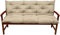 Outdoor Schaukel Hängematte Kissen Ersatzmatratze mit Rückenlehne Dicke Bankkissen für Garten Couch Große Terrasse Möbel Kissen Beige 150 * 100 cm
