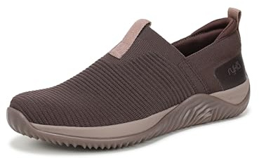 Ryka Womens Echo Knit Slip On Shoes Java Brown Knit Fabric 8 M