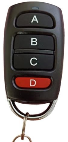 Universal-Fernbedienung, Tor, 433 MHz, 4-teilig, für Garagentore, Klonen, Garagentor, Fernbedienung mit 4 Knöpfen, kabelloser Duplikator, Klonen, lange Distanz für elektrische Tür