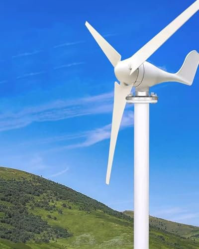 Wind Turbine Wind Generators for Home Use, Permanent Magnet Power Energy Kit with Charge Controller, Solar Windmill Tower Tube for Marine,N