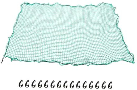 FUNOMOCYA LKW Transportnetz aus Reißfestem Nylon mit Elastischem Bungee Seil und Haken Uv Beständig Abriebfest Ladungssicherung für Pickup Anhänger Schutz vor Ladungsverlust