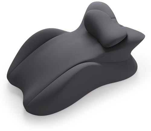 Keilkissen, Lesekissen Entspannungskissen für Bett, Sofa und Boden | Lendenkissen Orthopädisches Stützkissen gegen Rücken- und Nackenschmerzen - Aus Memory Schaumstoff (Dunkelgrau)