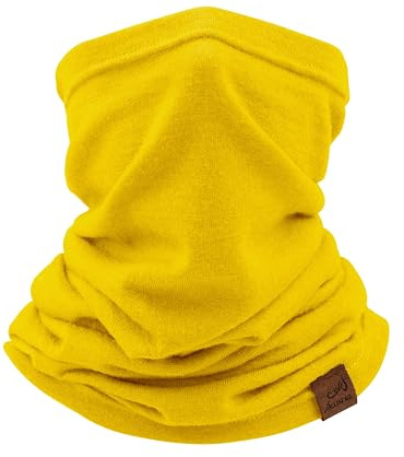 ACUSHLA 100% Merino Wool Neck Gaiter, Neck Warmer Snood for Men & Women | Merino wool neck gaiter mask soft warmth, moisture control and breathable Windproof for skiing, hiking, running outdoor use
