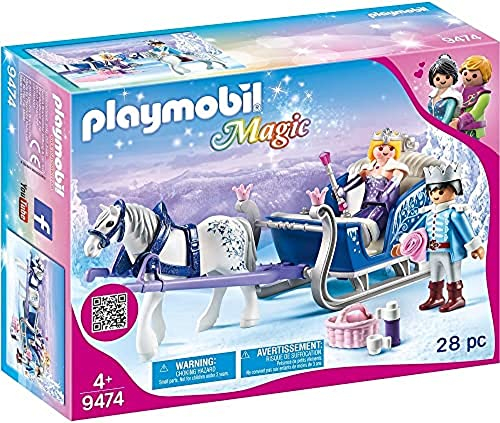 PLAYMOBIL Magic 9474 Schlitten mit Königspaar, Ab 4 Jahren [Exklusiv bei Amazon]