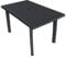 vidaXL Gartentisch mit Schirmloch Witterungsbeständig Esstisch Campingtisch Tisch Terrassentisch Gartenmöbel Anthrazitgrau 126x76x72cm Kunststoff