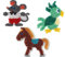 Happy Price Toys (Set 66) Hama Midi Stiftplattenbeutel Maus,Papagei und Pony + Bonus 100 HPT Bunte Bügelperlen