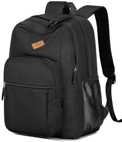 abshoo Classical Basic Womens Travel Backpack For College Men Water Resistant Bookbag (Black)