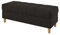 Furninero - Raffinierte gepolsterter Sitzbank Sitzhocker Sitzruhe Betthocker Ottomane, mit Stauraum, Gerundete Beine, 120 cm breit, Majestic Velvet Dark Chocolate Stoff (Licht zu reinigende), Braun