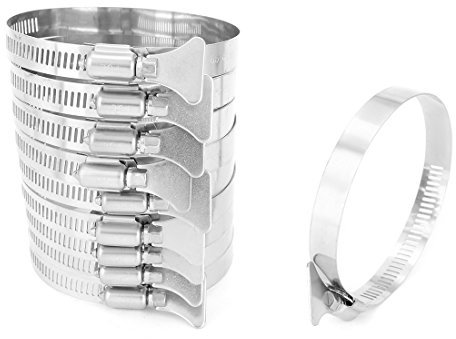 Aexit 65mm-89mm acier inoxydable 304 plage serrage collier Papillon 10pcs (3a0c33600f2ad4e9a9713d7d18b5c11b)