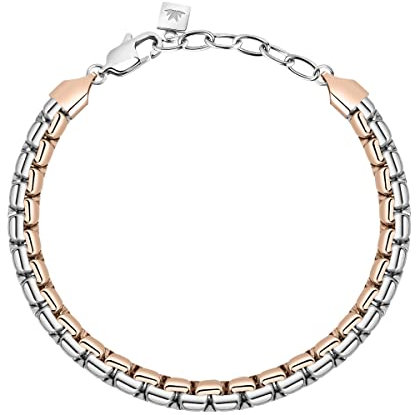 Morellato Bracciale Uomo, Collezione Motown, in Acciaio, PVD Oro rosa - SALS54