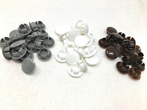 25 x Abdeck kappen 10 mm Rolladenschienen Stopsel Rollo Rolladen Führung (grau)