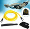 Cozywind Schwimmen-Widerstandsgürtel, Trainingsgürtel aus elastischem Seil Schwimmwiderstand mit Taillenschutz für Erwachsene und Kinder
