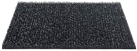 CSN Astro Turf Fußmatte 60 x 40 cm Schiefergrau Anthrazit Rasenteppich | Schmutzfangmatte für Innen und Außenbereich | Kunstrasen Wetterfest Outdoor Bürstenmatte