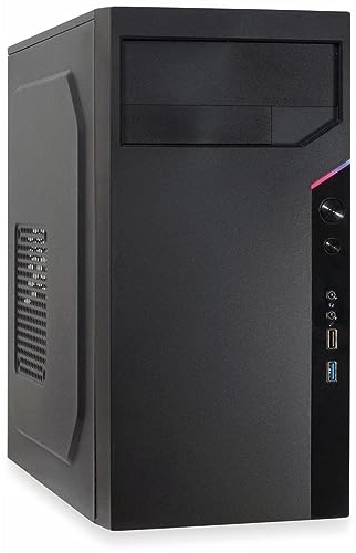 Inter-Tech Gehäuse IT-6505 Reto,Micro-ATX,2 USB-Frontanschluß schwarz