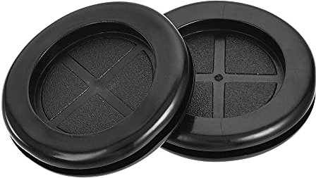 sourcing map Rubber Grommet Round Double-Sided Mount Dia 40 mm for Wire Protection 4pcs
