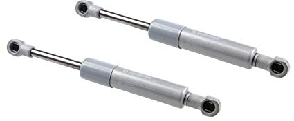 Gedotec Gasdruckfeder 450N LIFT-O-MAT 2 Stück | Kesseböhmer Gasdruckdämpfer für HSB Hochschwenkbeschlag | Stoßdämpfer für Klappe, Schranktür & Küchenschrank | Kompressionsfeder mit Anleitung