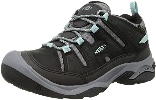 KEEN Damen Circaida Waterproof Zapatos para senderismo, Black/Cloud Blue, 40 EU