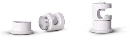 Paco Home Lampenaufhängung Deckenpin Pendelleuchte Decke Affenschaukel Kabelhalter Baldachin Deckenhaken Kabeldurchführung, Lampenart: Deckenhaken, Farbe:Weiß 2er Set