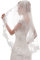 NIDONE Spitze Hochzeit Brautschleier Brautschleier Frauen einfache Hochzeit Schleier für Cosplay Party Hochzeit weiß