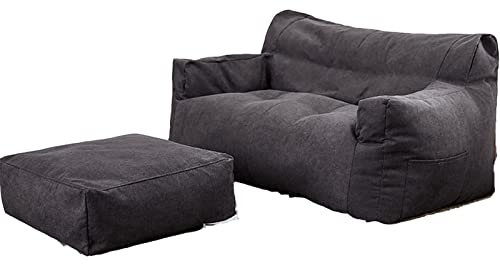Amsg Bean Bag Puff Pera Sillón Gigante Infantil & Gamer para Una Comodidad Total - Cojín De Relax con Costuras (Rellenos No Incluidos),H,63cmx74cmx115cm
