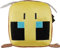 Mattel Minecraft Cuutopia Bee Plüsch, 25,4 cm, weiche, abgerundete Kissenpuppe, Videospiel-inspiriertes Sammlerspielzeug