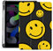 MAYCARI Cute Yellow Face iPad mini 4(2015) & iPad mini 5(2019) 7.9 inch Case with Pencil Holder, Support Auto Sleep/Wake, Green Soft TPU Back Protective Case for Girls Women Men