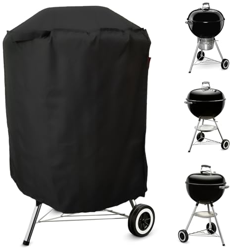Runde Grillabdeckung für den Außenbereich, passend für Weber Original Kettle Premium Holzkohlegrill, Weber Jumbo Joe Premium 55,9 cm Holzkohlegrill, Weber Original Kettle 45,7 cm Holzkohlegrill,
