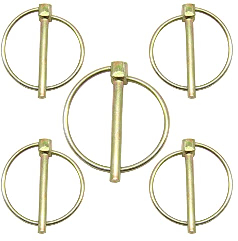 CEEYSEE 5pcs Folding Cotter Pins 5mm x 45mm Folding Pin Folding Pins for Trailers, Trucks, Tractors, Dumppers, Farm, Lawnmower (O5mm x 45mm)