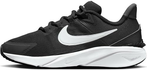 NIKE Star Runner 4 Nn (GS), Sneaker, Black White Anthracite, 38.5 EU