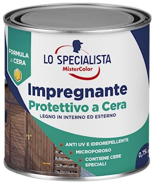 Lo Specialista Mistercolor Cire à eau, 0,75 L, noyer clair