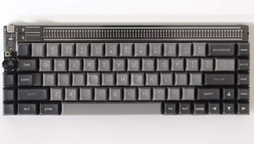 nullbits Nibble ANSI+ISO 65% 72 Key Programmable QMK Mechanical Keyboard Kit (Plus - Black)