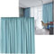 Cleanlevel EST 2016 Vorhänge Vorhang Gardinen mit Kräuselband verdunklungsvorhänge Verdunkelungsvorhang Übergröße Thermovorhang Blickdicht 300cm (B) x 245 (L) Wohnzimmer (Himmelblau Kräuselband)