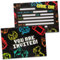 COLOFALLA 36pcs Gaming Party Invites Boys Birthday Invitations Kids Gaming Themed Birthday Invitations for Kids Gamer Video Game Party