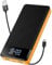 Power Bank 36800mah:Schnellladefunktion Powerbank PD 25W mit USB C 3 Ausgängen & 3 Eingängen Externe Handyakkus Große Kapazität mit LED Display & Taschenlampe für Smartphones, Tablets (Schwarzrot)