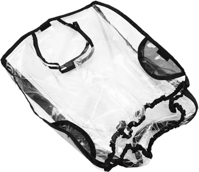 SAFIGLE Regenschutz Winddichte Schutzhülle für Kinderwagen und Babytrage aus Eva und Polyesterfaser Schwarz für Draußen und Reisen