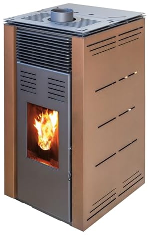 JOIMA - Pelletofen ohne Strom Natur Style Modell 8 kW (Braun)