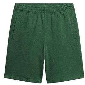 Superdry Herren Essential Logo Jersey Shorts Traditionelles Piniengrün Meliert M