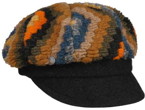LIERYS Ballonmütze aus Wolle - Elegante Wintercap - Mehrfarbige Mütze mit Stretchfutterband - Made in Italy - Gemütlich & stilvoll für Damen - Herbst/Winter bunt One Size