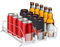 Kweiugfi Porta Lattine Frigorifero,Organizer per frigorifero Distributore Automatico,Bevande Birra Lattina Organizzatori per 12 Lattine, ABS
