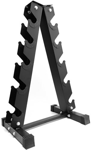 You vs You 5 Tier Dumbbell Weights Storage Rack, Weight Stand Storage Tower for Home Gym, Weight Racks Dumb Bell Holder, Weight Storage, Weight Tower, Vertical Slots, Two Sizes, Training Workouts