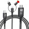 AMANKA Adaptateur Phone vers HDMI 3 en 1 USB C Micro USB Projecteur Moniteur TV 1080p Digital AV Sync Screen Connector Compatible Smartphone