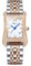 JewelryWe Damenuhr Rechteckige Glitzer Uhr: 30m Wasserdicht Kalender Analog Quarz Armbanduhr Damen Edelstahl Armband Ultradünne Diamant Uhr mit Römischen Ziffern Diamantskala Rosegold/Silber