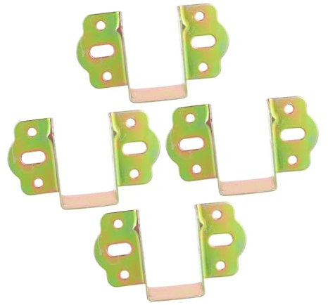 HOMOCONO 4stücke Bettgitterbefestigungen Metall Bett Rahmenschienenklammern Bettgitterscharnier Möbelzubehör Kopfteilhalterungen Bettrahmenbeschläge Bettgitterbeschläge