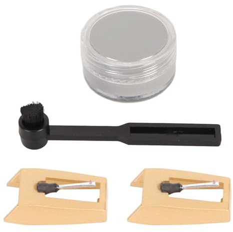 Phefop Record Needle 4in1 Record Player Needle Cleaner Kit with Maintenance Cleaning Brush Record Player Needle Replacement Needle Premium Sound Easy Installation Audio Turntable