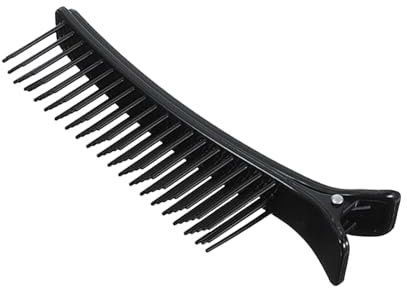 Peigne et pinces pour raie des cheveux, pinces pour couper les cheveux, Pinces à peigne à cheveux avec poignée antidérapante, Pinces crocodiles professionnelles pour salon de coiffure et salon de coif