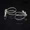 Lot de 10 colliers de serrage à double fil, design léger et convivial, en acier inoxydable (9-14 mm)